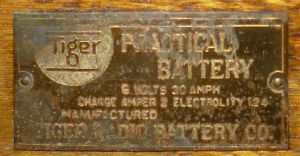 Tiger Battery のラベル